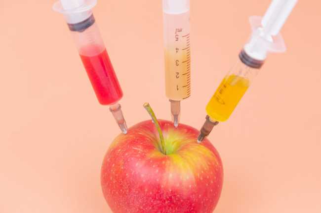 injected apple